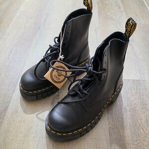 Dr. Martens Audrick 8-Eye Boots Black Women 6 Platform Lace Up No Box